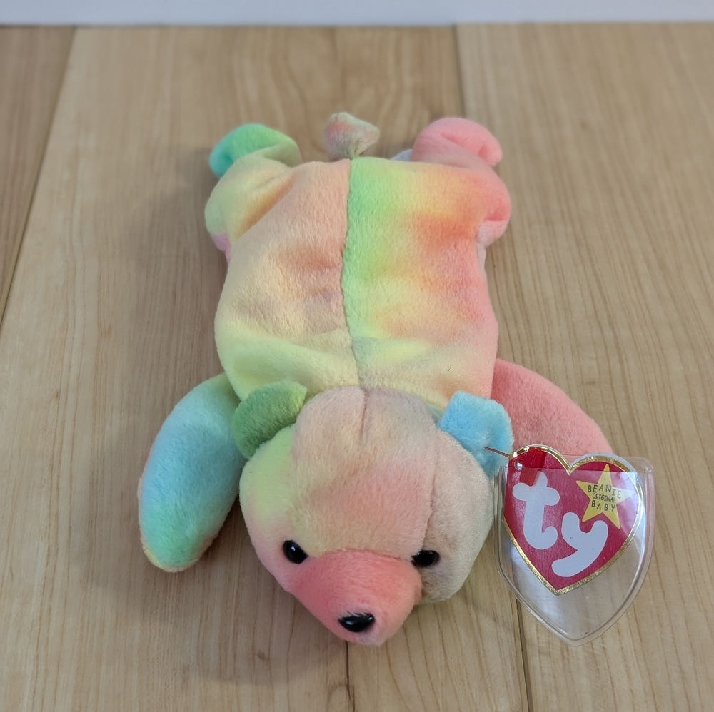 "Sammy" Ty Pastel Plush Bear Beanie Baby Multicolor